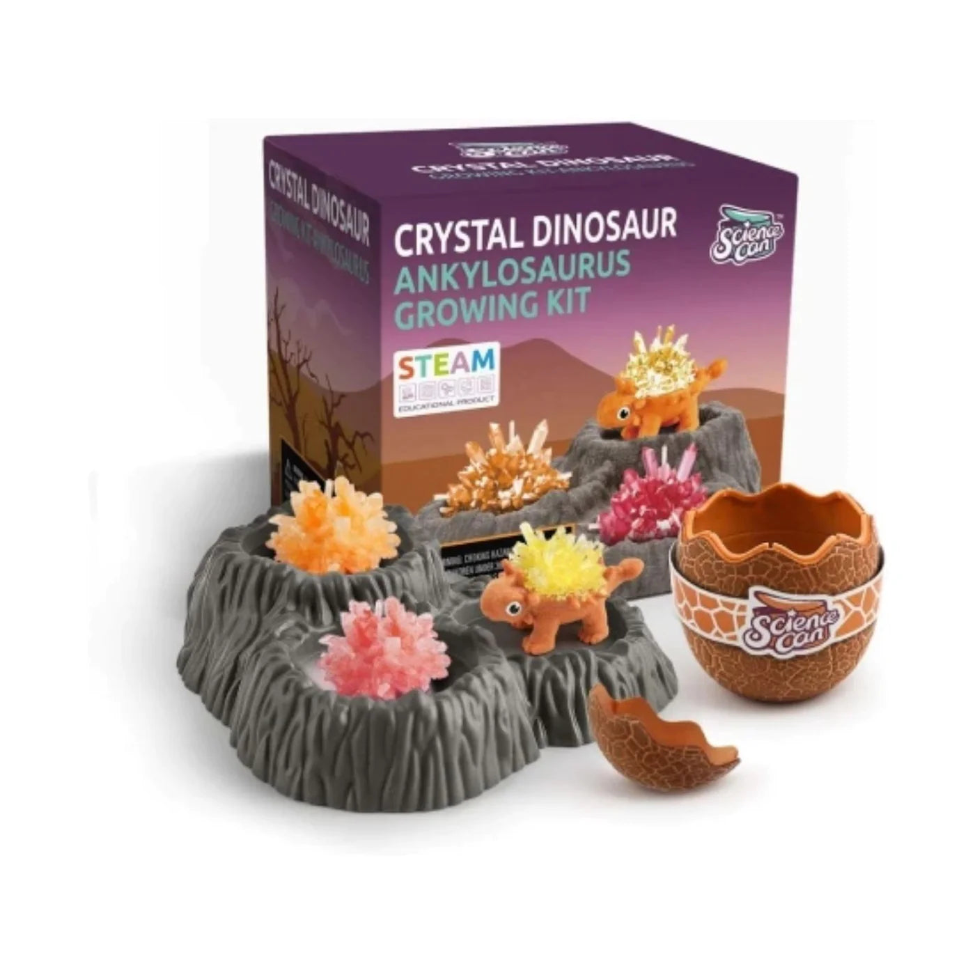✨Crystal オブジェ　ミニチュアセット Crystal Dinosaur Growing Kit | Top Bright