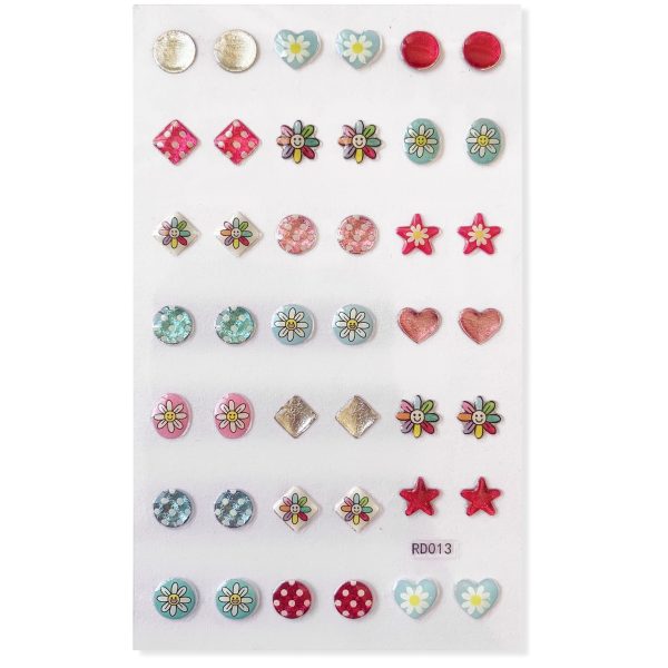 Image of Cassie Kids stick-on earrings