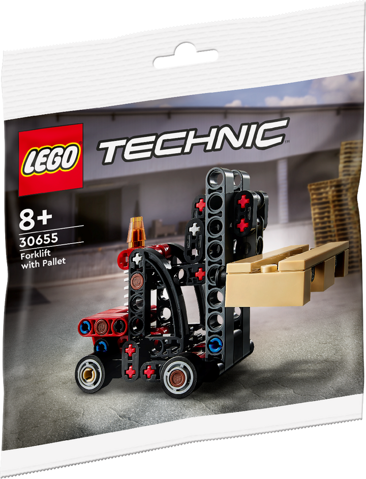 Image of the Forklift with pallet Lego