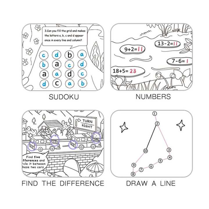 Image of the activities in the Giant Colouring Roll: Jungle - 10m
