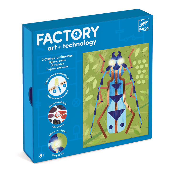 Image of the Factory Art and Technology: light up cards - insect theme