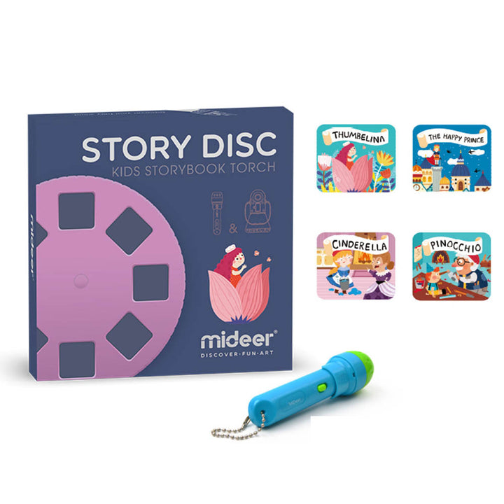 Image of the Kids Story Book Torch - Disc Set 2 and the stories included 