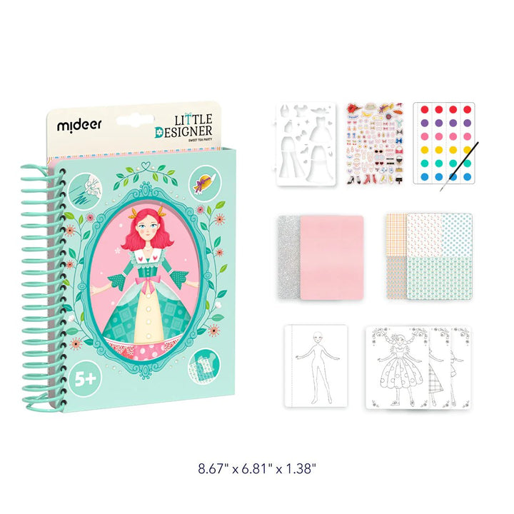 Little Designer Arts & Crafts Book Set - Sweet Tea Party | Mideer
