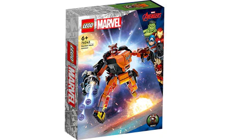 Image of the Marvel Rocket Mech Armor Lego set 