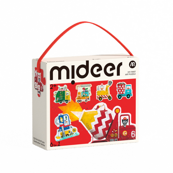My First Artist Puzzle - Construction Vehicles | Mideer