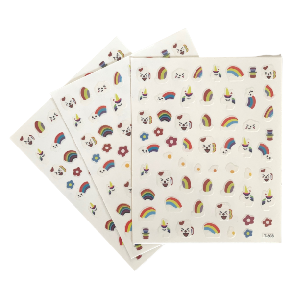 Image of the Nail Sticker Sheet - Over the Rainbow