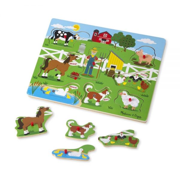 Image of the Old MacDonald's Farm sound puzzle - 8 pieces