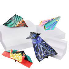 Image of the origami paper planes built 