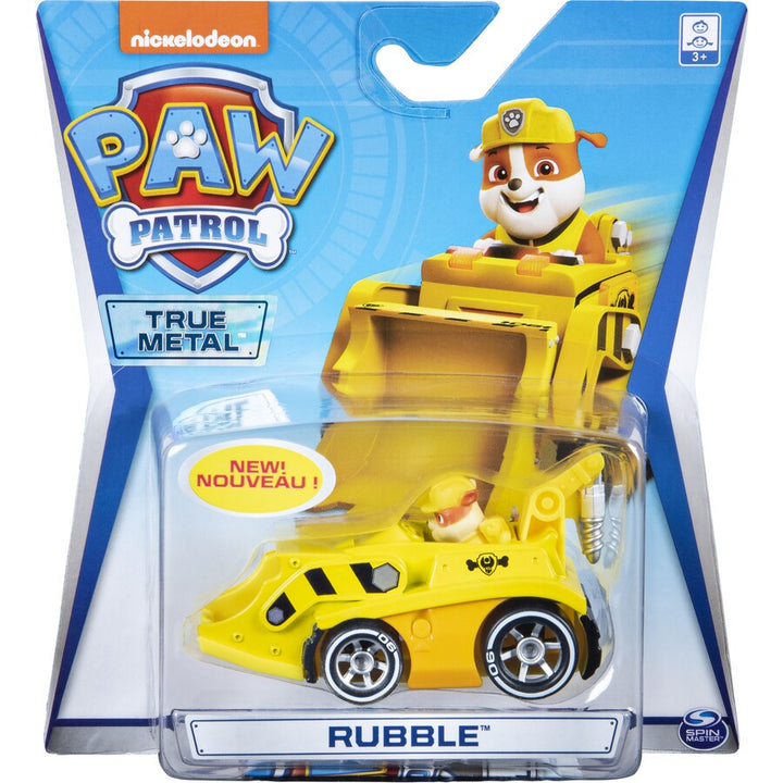 Image of the Paw Patrol True Metal Diecast Vehicle - Rubble 