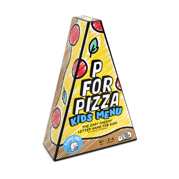 P is for Pizza, K is for Kids. The easy-cheesy letter game for kids.