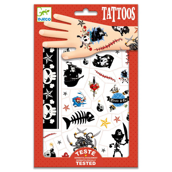 Image of the Pirate temporary tattoos