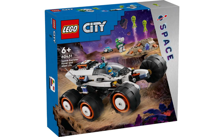 City Space Explorer Rover And Alien Life