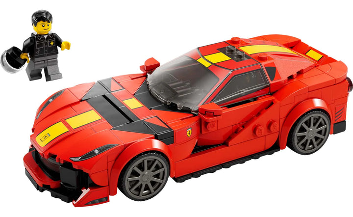 Image of the Speed Champions Ferrari 812 Competizione Lego set built