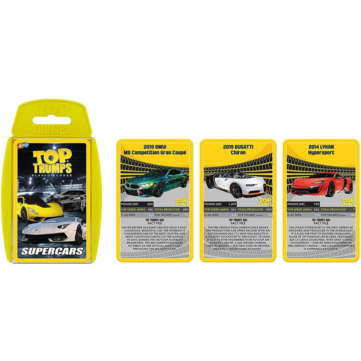 Image of the Top Trumps - Super Cars cards