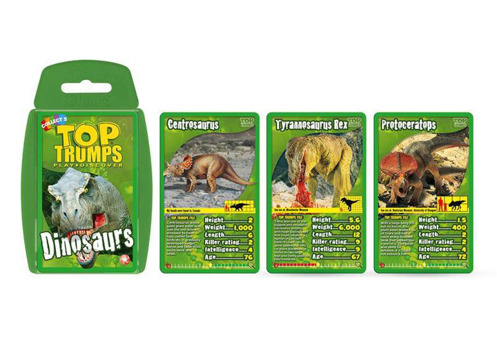 Image of the Top Trumps - Dinosaurs cards 