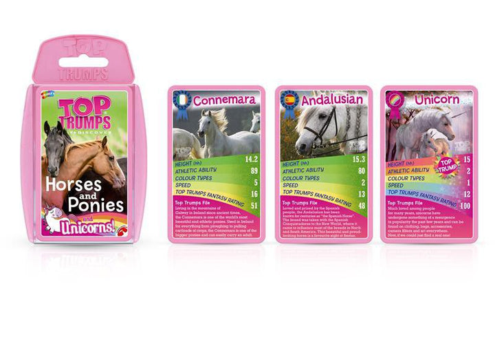 Image of the Top Trumps - Horses, Ponies and unicorns  cards