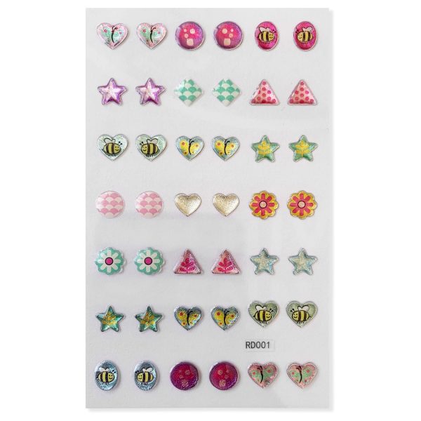 Image of Cassie Kids stick-on earrings