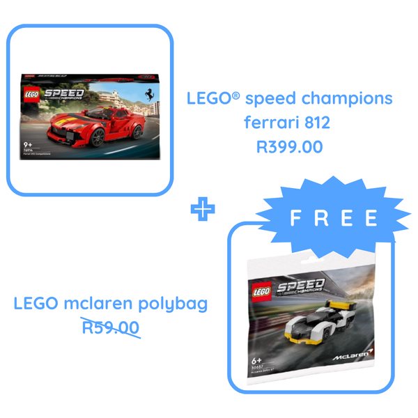 LEGO® Speed Champions Ferrari 812 Competizione (76914) Age 9+ + LEGO® Speed Champions McLaren Solus GT Polybag (30657) Age 6+