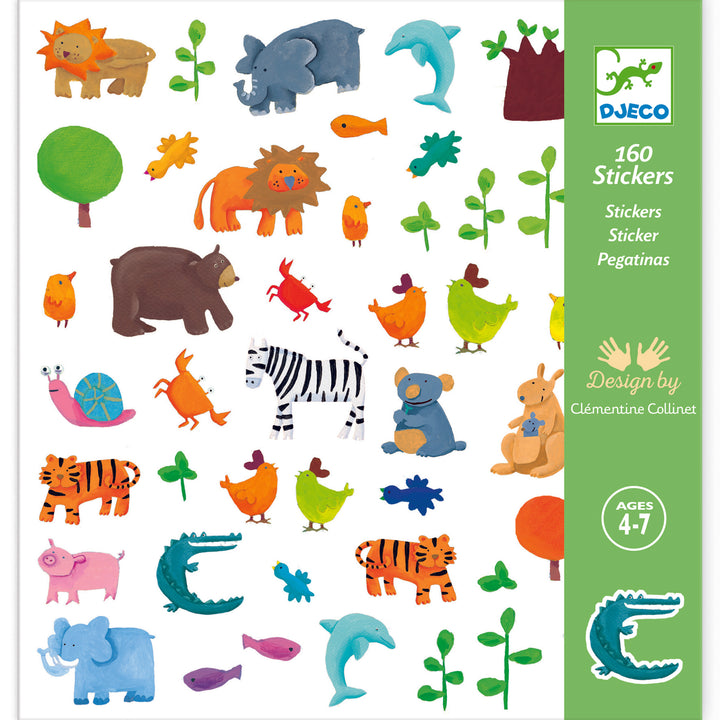 image of the animal sticker pack 