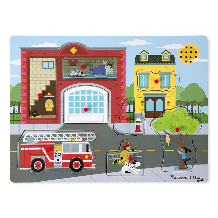 Image of the Around the fire station sound puzzle - 8 pieces