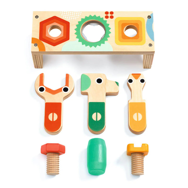 Bricolou Mini Wooden Workbench - 18 months+ | Djeco