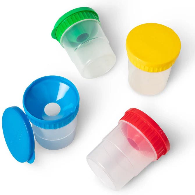 Spill Proof Paint Cups with lids