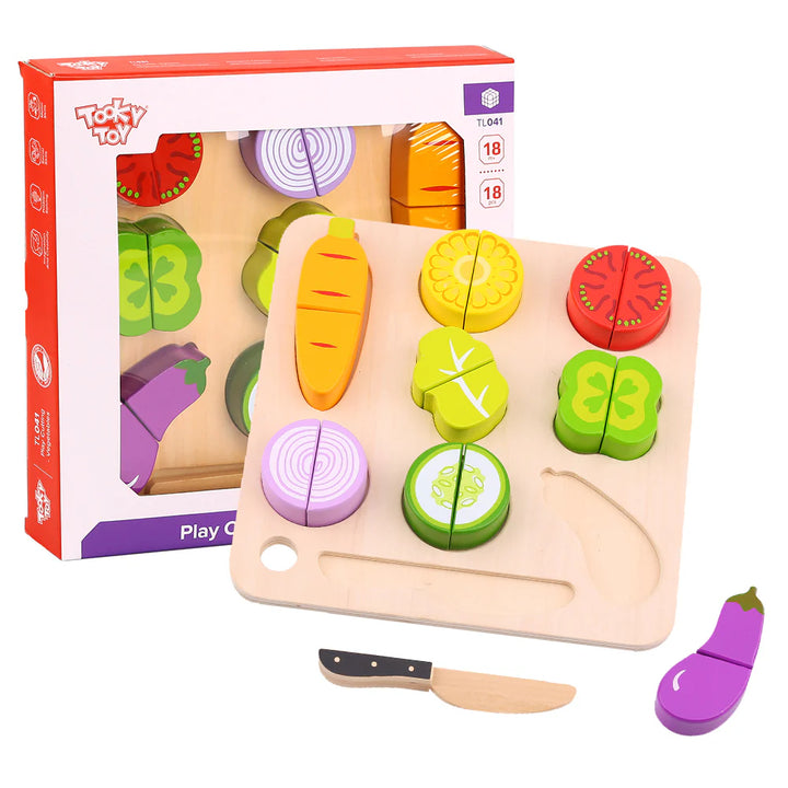 Tooky Toy Wooden Cutting Vegetables