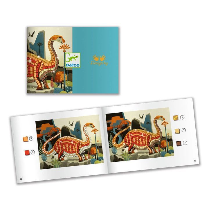 Dinosaur mosaic by Djeco instructions 