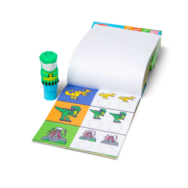 Image of the dinosaur sticker wow activity book and stamp