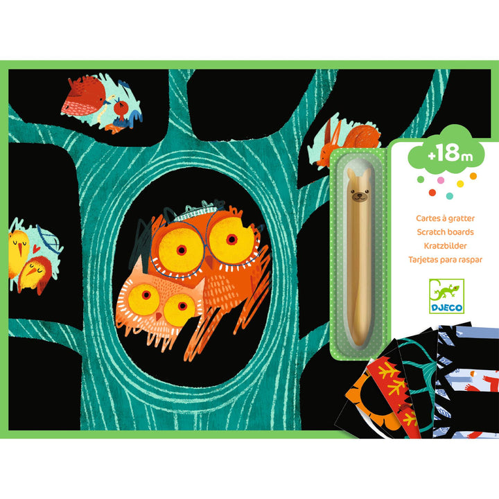 Image of the Learning about animals scratchcard
