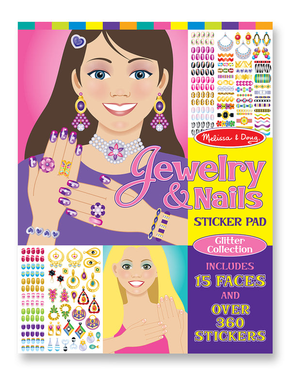 Image of the Jewelery and Nails Glitter Sticker Pad 