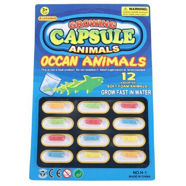 image of the ocean animal growing capsules
