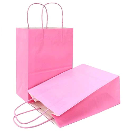 Image of a pink paper gift bag