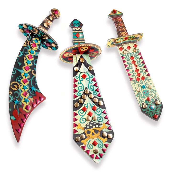 Do It Yourself: 3 Mosaic Swords to Decorate Like a Pirate | Djeco