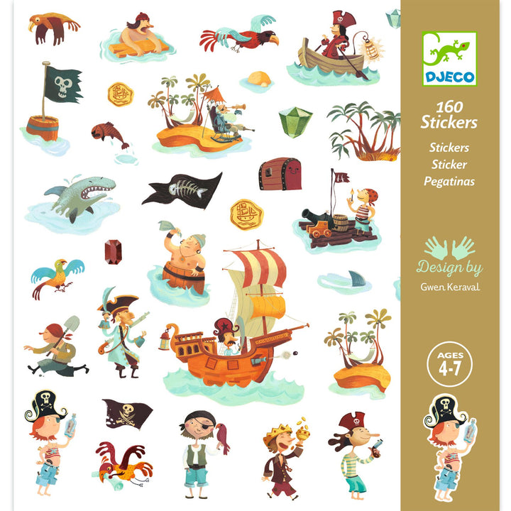 image of the pirate sticker pack 