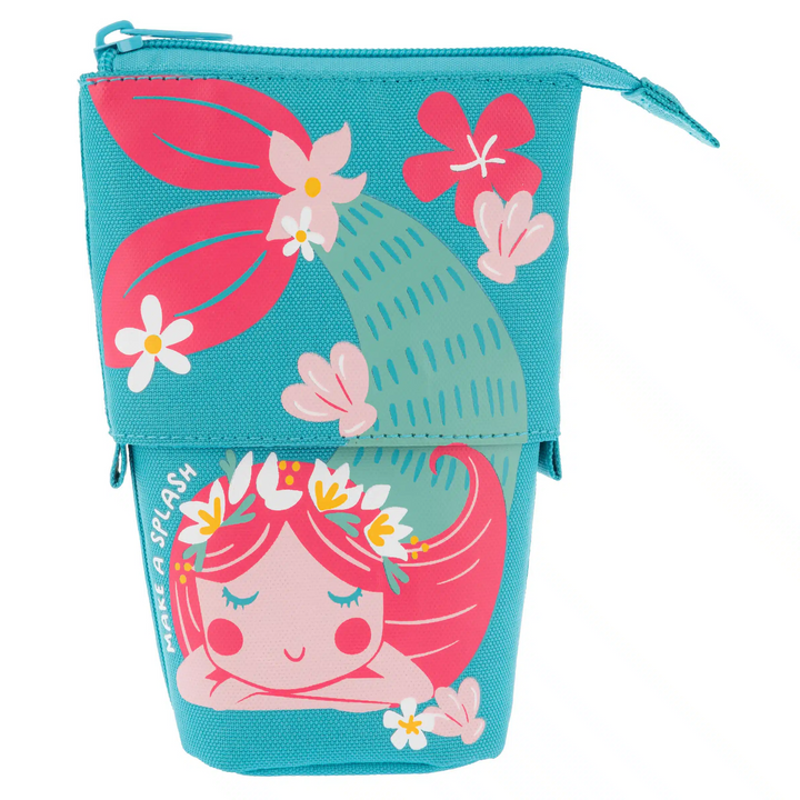 pop-up pencil case for kids by stephen joseph mermaid