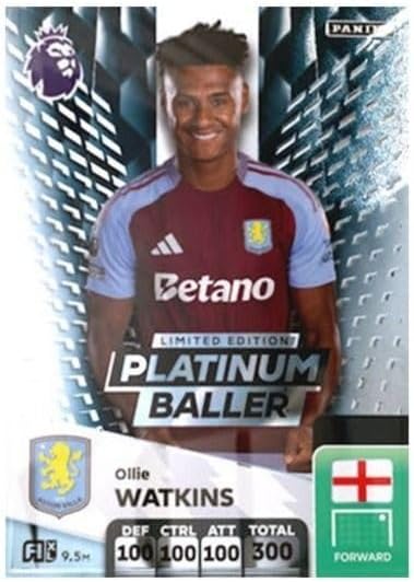 Prem Cards Premier League Adrenalyn XL 2025 Trading Card Pack (6 Cards) | Panini