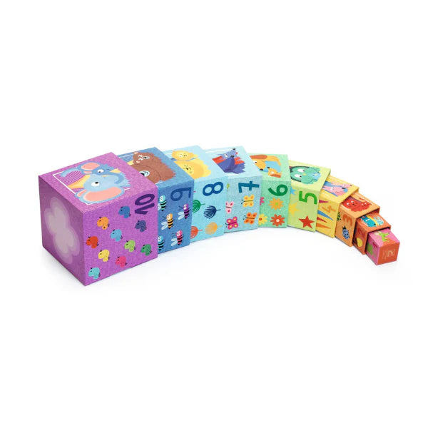 Djeco rainbow nesting and stacking blocks