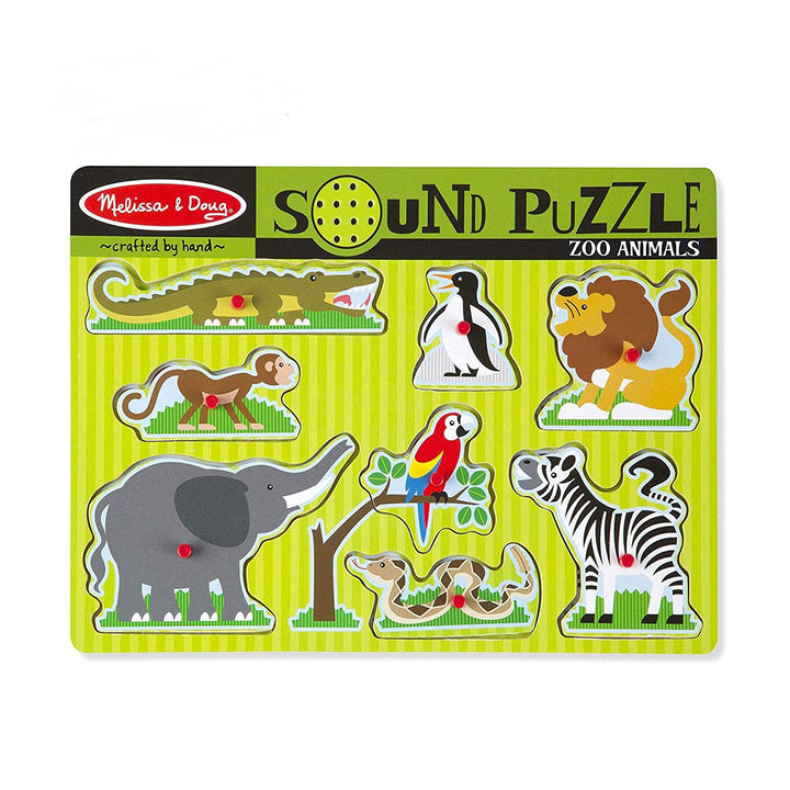 Image of the Zoo animals sound puzzle - 8 pieces